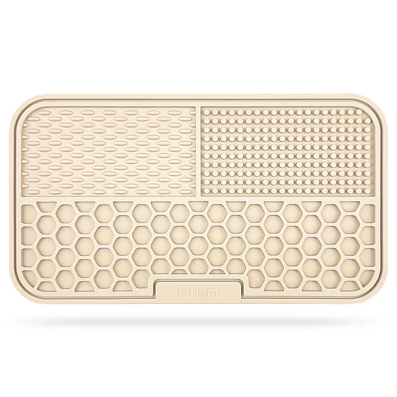 Silicone Dog Lick Mat - Slow Feeder, Bath Distraction, Training Aid, Suction Base, Pet Feeding Supplies